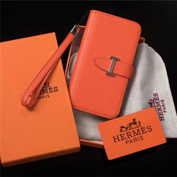 ブランド Hermes iphone11/11proケース 女性向け 手帳型 ギャラクシー s9+/s9/s8+/s8 カバー 革製 スタンド