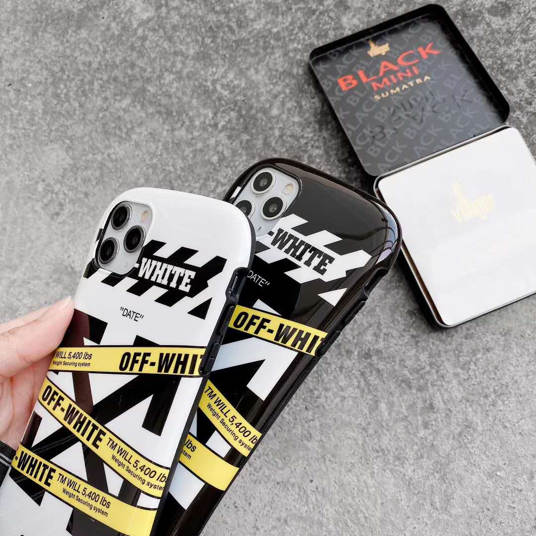 ペア iPhone SE/11/11Pro ケース オフホワイト OFFWHITE iPhone11pro max/xs/xrカバー カッコイイ