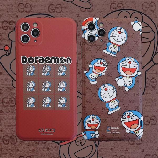 Doraemon Gucci コラボ iphone12/12pro maxケース グッチ ドラえもん アイフォン12プロケース ブラント iphone11/11pro/11pro max携帯ケース 可愛い