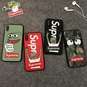 ファッション supreme iphone XR/XS/XS MAXケース supreme 蛙カエル