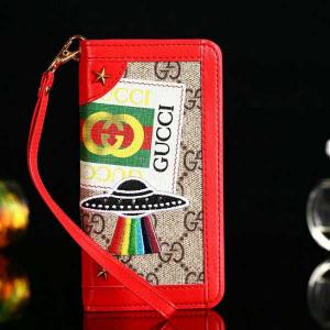 グッチ iphone xs maxケース 手帳型 ブラント iphone xsケース GUCCI カード収納 アイフォンxrケース ストラップ付き iphone xケース ビジネス風 iphone 8/7 plusケース 