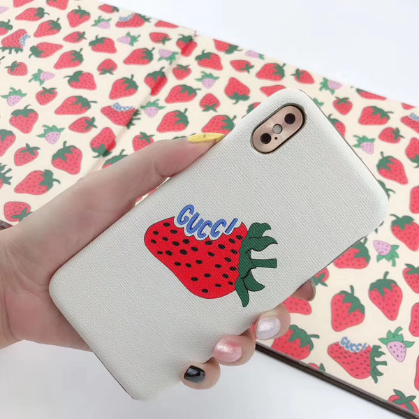 グッチ イチゴ iPhone xr/xs maxケース
