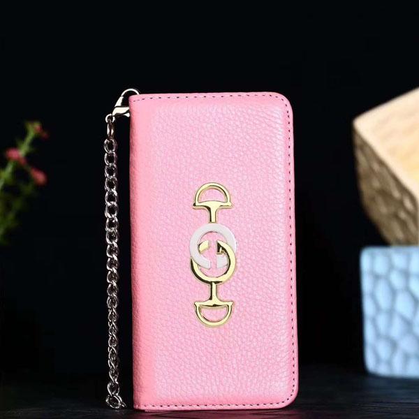 GUCCI iPhone xsケース アイフォンxr/xs max手帳型ケース 女性向け グッチ アイフォンX/テンケース チェーンストラップ付き iphone 8/7/6s pluケース