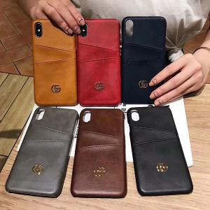 Gucci iPhone XS/XI/11ケース ブラント アイフォンXR/11R/11 MAXケース グッチ iPhone X/Xs Maxケース カード入れ iphone 8/7/6 plusケース 