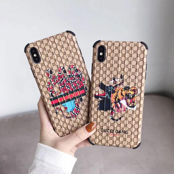 GUCCI iPhone XI/11/XRケース ブラント アイフォンXI MAXケース ペア グッチ iPhone Xs/Xs Maxケース 個性 iPhone X/8/7/6 plusケース 