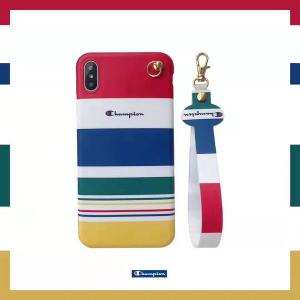 チャンピオン iPhone XI/11 Proケース ブラント アイフォンXR/11/XS MAXケース ストラップ付き Champion iPhone x/xsカバー オシャレ iPhone 8/7/6プラスケース 