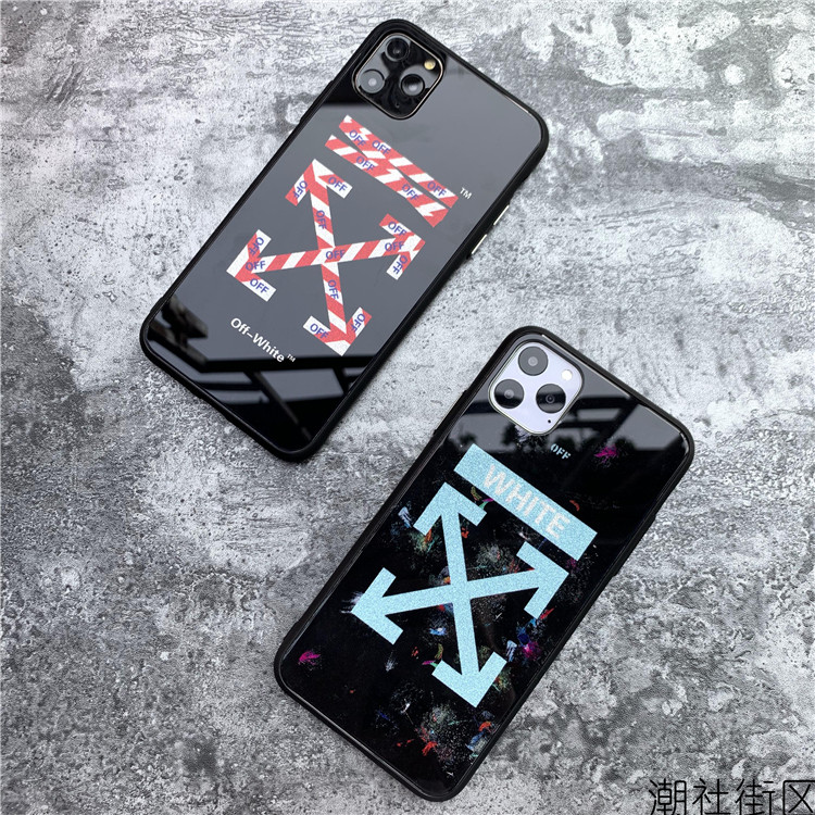 off-white iPhone 11 pro maxカバー ガラス表面
