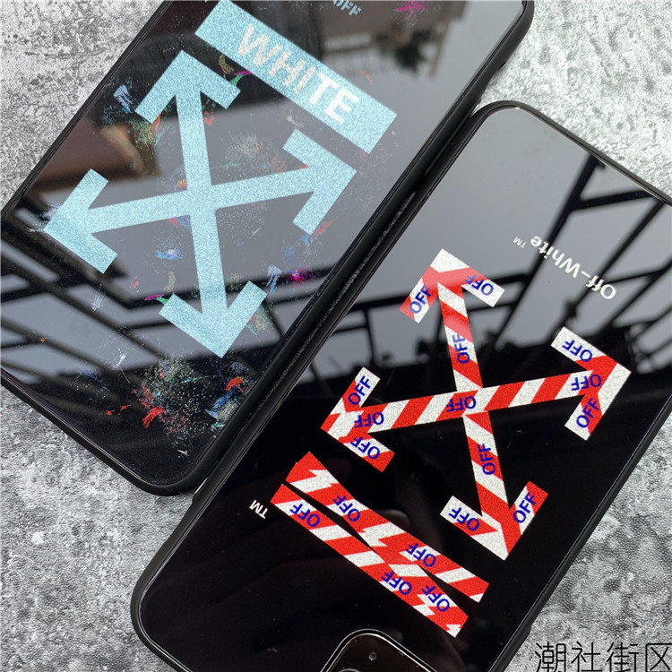 off-white iPhone 11 pro maxカバー ガラス表面