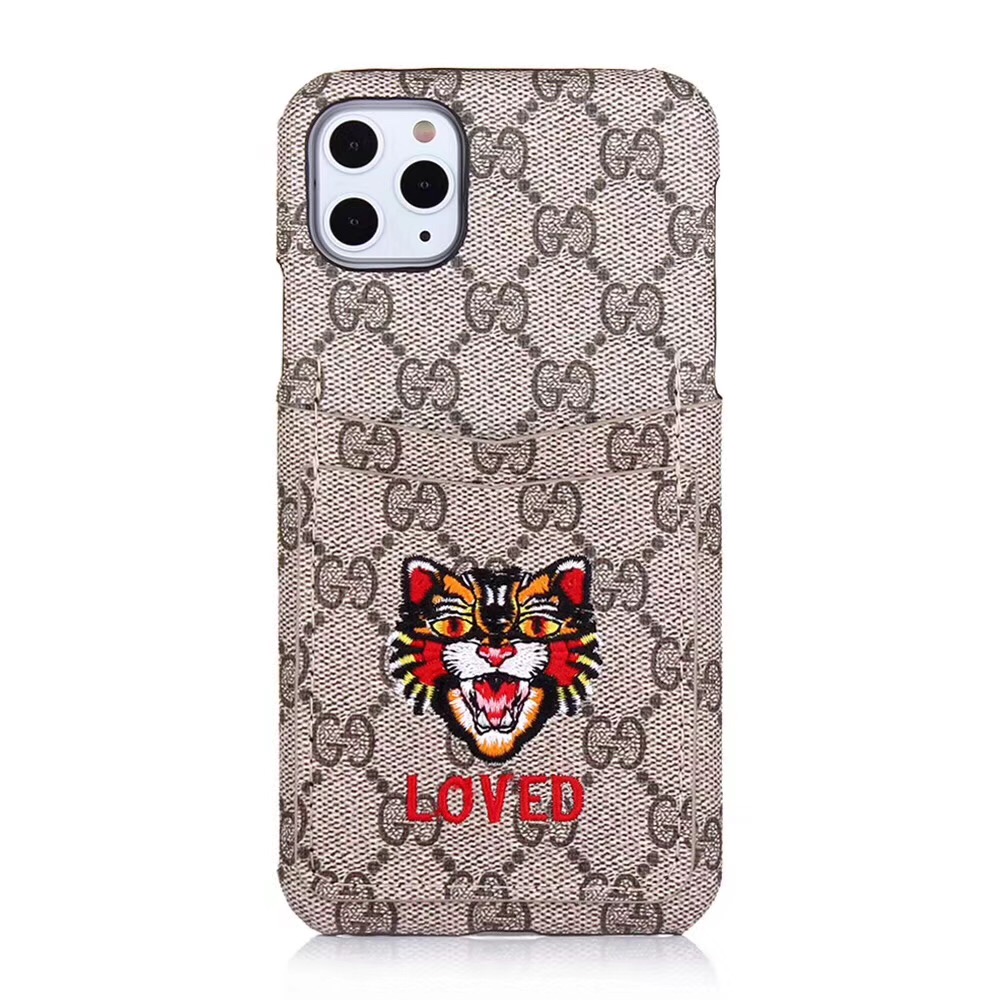 グッチ iPhone11proケース カードポケット付き