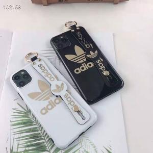 ペア アディダス iPhone 12/12pro/11/11 Proケース アイフォン Xr/11 pro max背面ケース バントベルト付き ブラント iphone xs/xs maxカバー adidas アイフォンX/8/7プラスケース