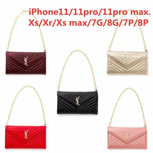 サンローラン アイフォン11/11 Proケース レディース向け  ブラント YSL iPhone11pro maxケース   バッグ型 iPhone xr/xs maxケース オシャレ アイフォンX/XS保護カバー 送料無料