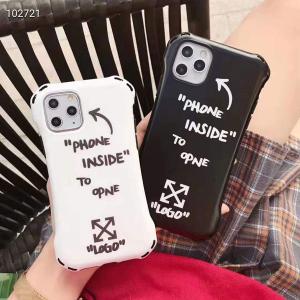 オフホワイト iPhone 11/11 Proケース ブラントiPhone11pro max/xs maxケース ペア OFF-WHITE   アイフォンx/xs/xrカバー 個性 アイフォン8/7プラスケース
