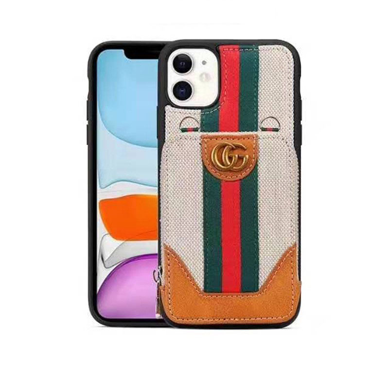 gucci iphone11カバー カード入れ