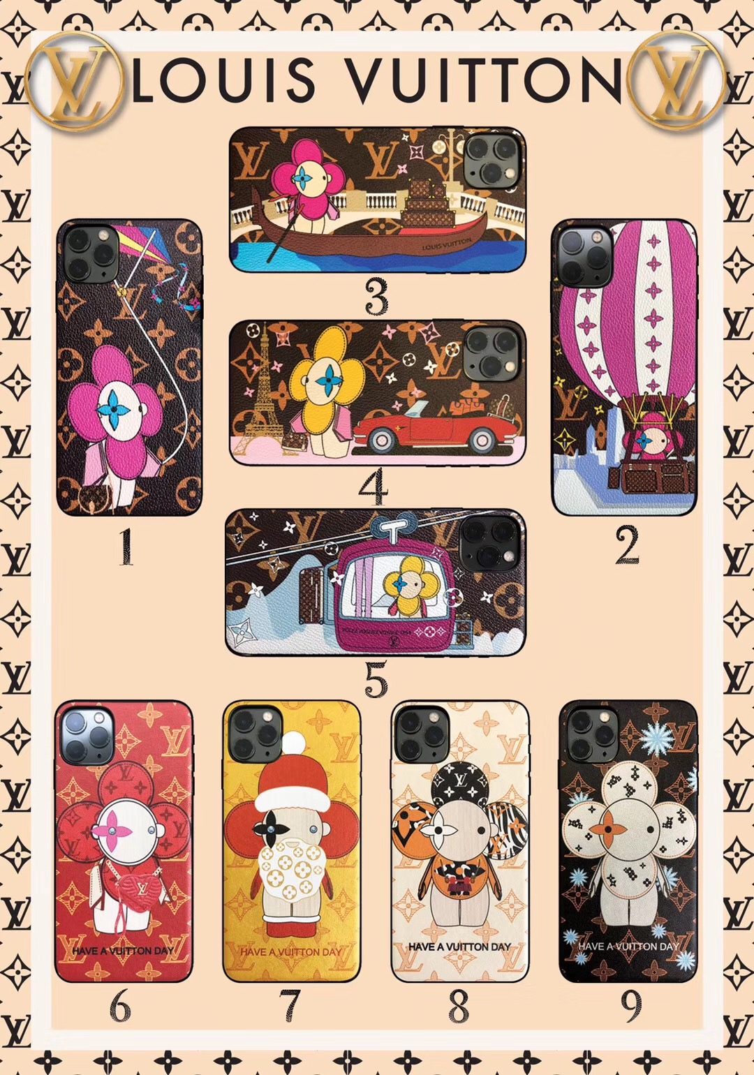 ルイヴィトン ヴィヴィエンヌ iphone11/11pro maxケース