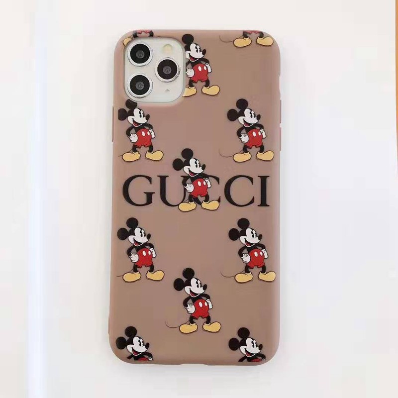 可愛いmickey gucci iphone xr/xs maxケース