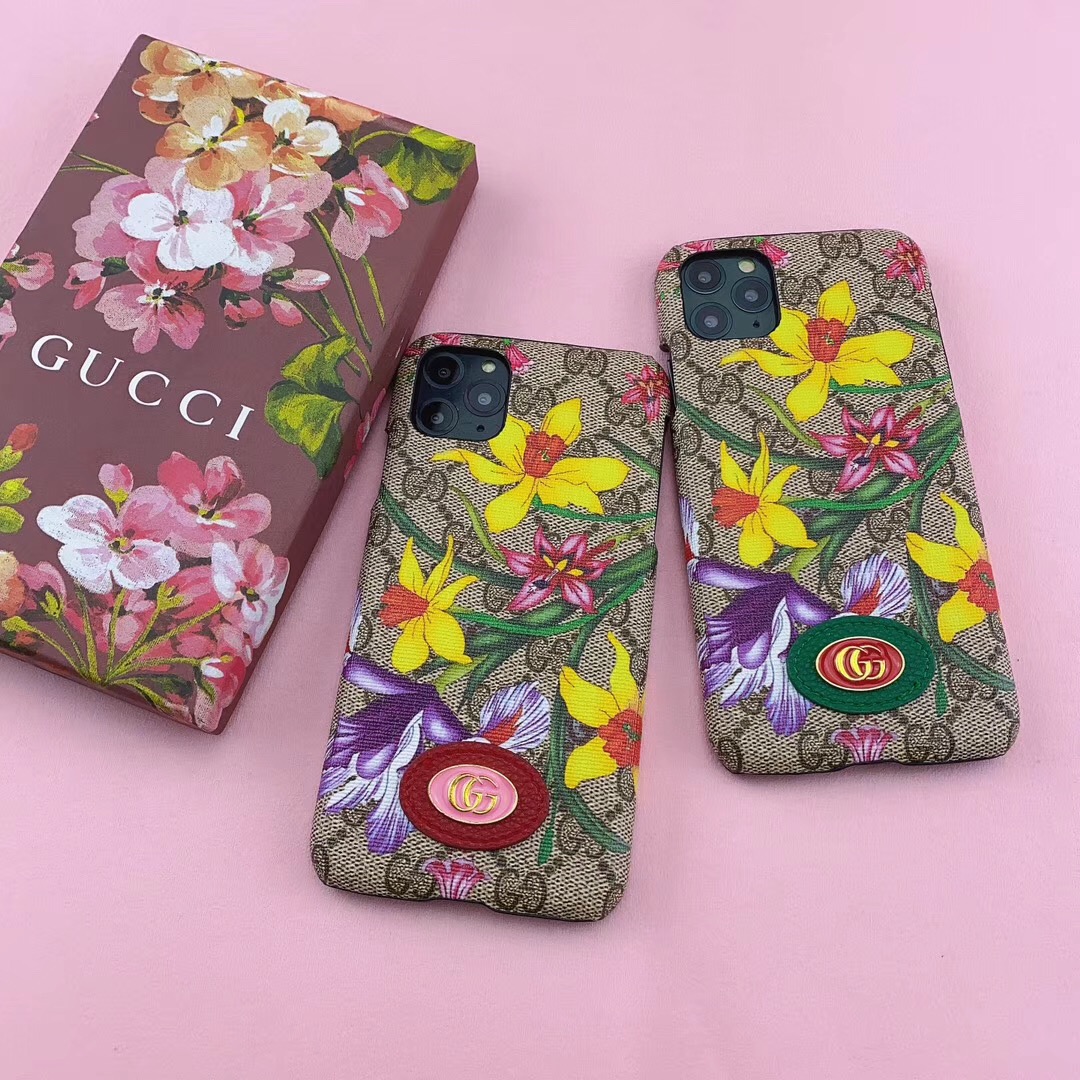 グッチ iphone11pro maxケース 花柄