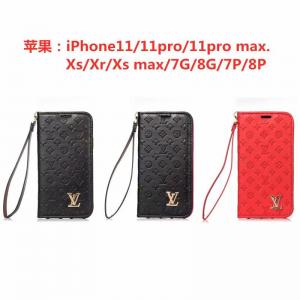 ルイヴィトン  iPhone11/11pro maxケース 手帳型ケース アイフォン11proカバー ブラント lv iphone xr/xs/xs maxケース 高品質 iPhone X/8/7 plusケース カード入れ