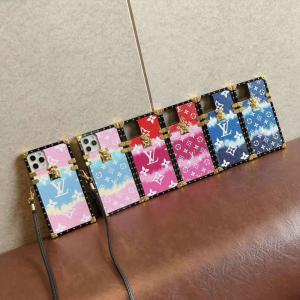 ルイヴィトンiphone13/13pro/12/12pro/11/11 pro max/SEケース 四角型 ブランド アイフォン11プロカバー ヴィトン iphone xr/xs maxケース ストラップ付きアイフォンx/8/7 plusケ