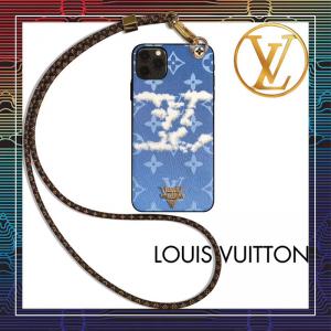 LV iPhone 11/11pro maxケース モノグラム ルイヴィトンiphone se/11proカバー ブラント iphone xr/xs/xs maxケース ルイヴィトン 長いストラップ付き