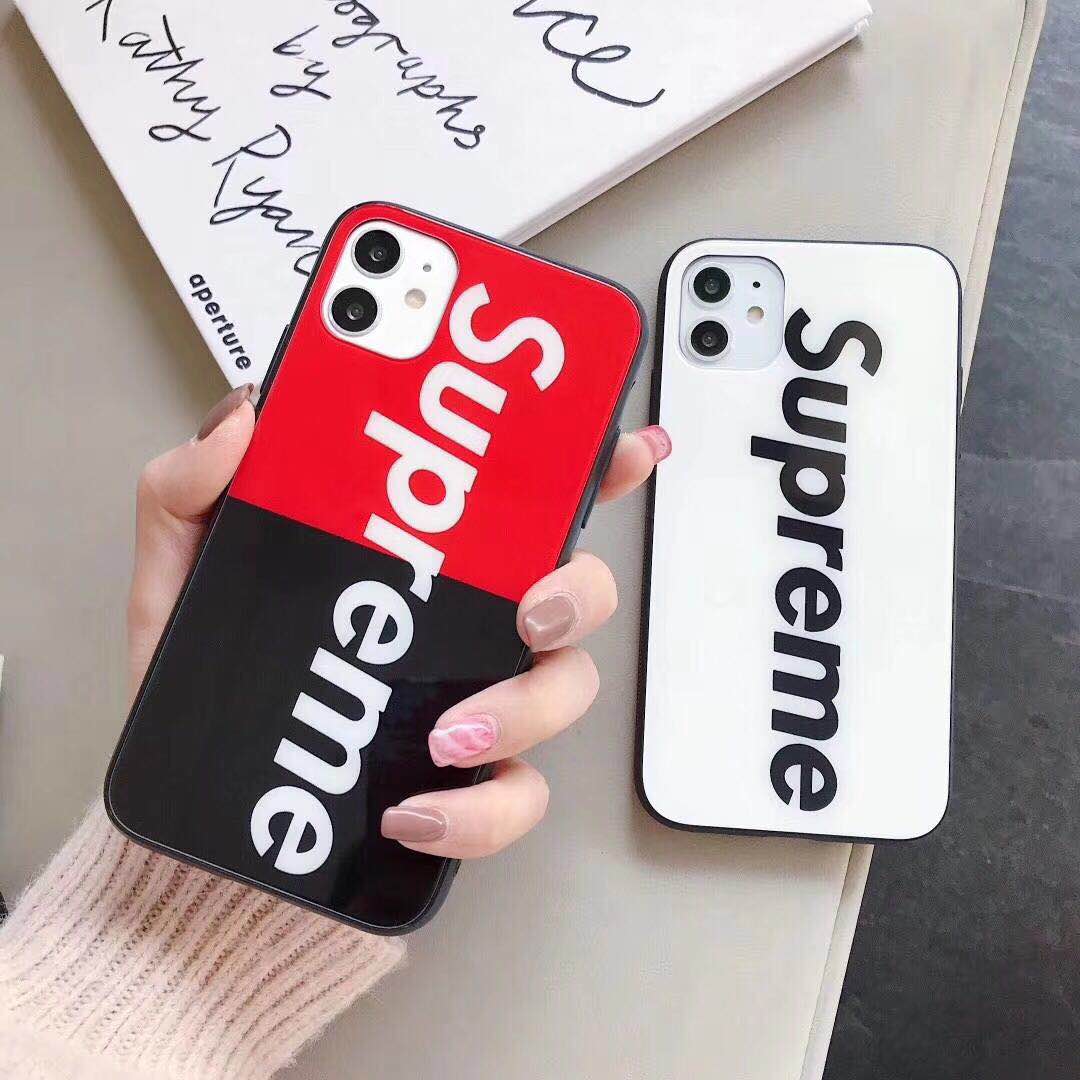 シュプリーム iPhone11 Proケース ガラス表面