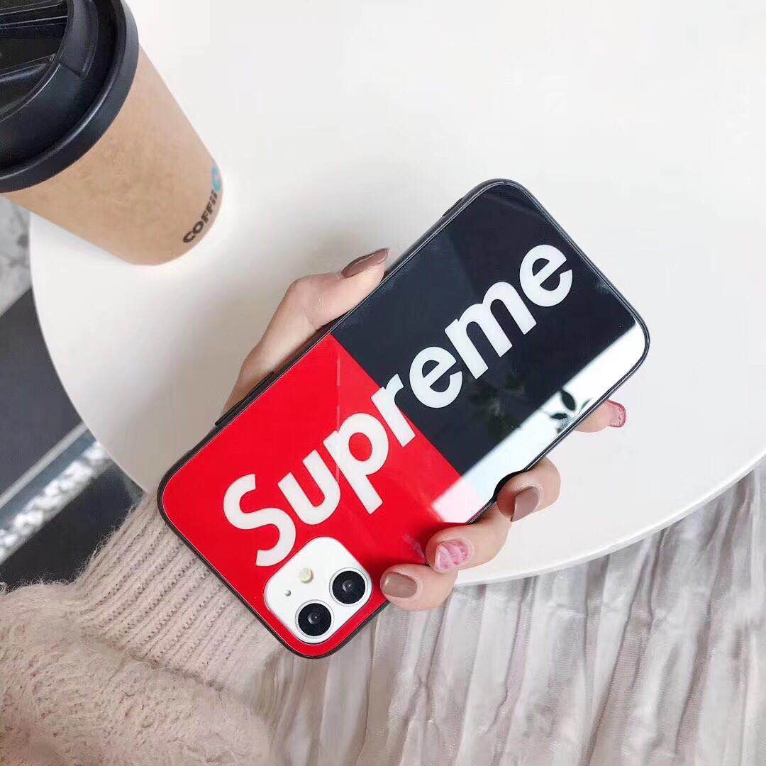 シュプリーム iPhone11 Proケース ガラス表面