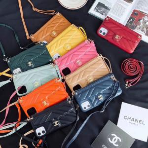 シャネル アイフォン14/14pro/13/12/12プロケース ショルダーストラップ 斜めがけ Chanel iPhone12pro maxカバー バッグ型ケース iPhone11/11pro/11pro maxケース