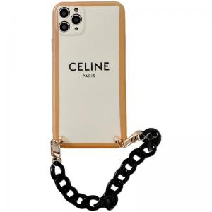 セリーヌ iPhone12/12pro maxケース チェーン付き CELINE iPhone12mini/12Proカバー ブラント アイフォン11/11プロケース 女性向け iphone11pro max携帯ケース