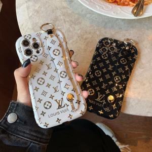 ルイヴィトン アイフォン12/12プロマックスケース ハンドベルト付き iPhone12pro/12miniケース ペア モノグラム LV iPhone11/11pro max携帯ケース アイフォン11プロカバー
