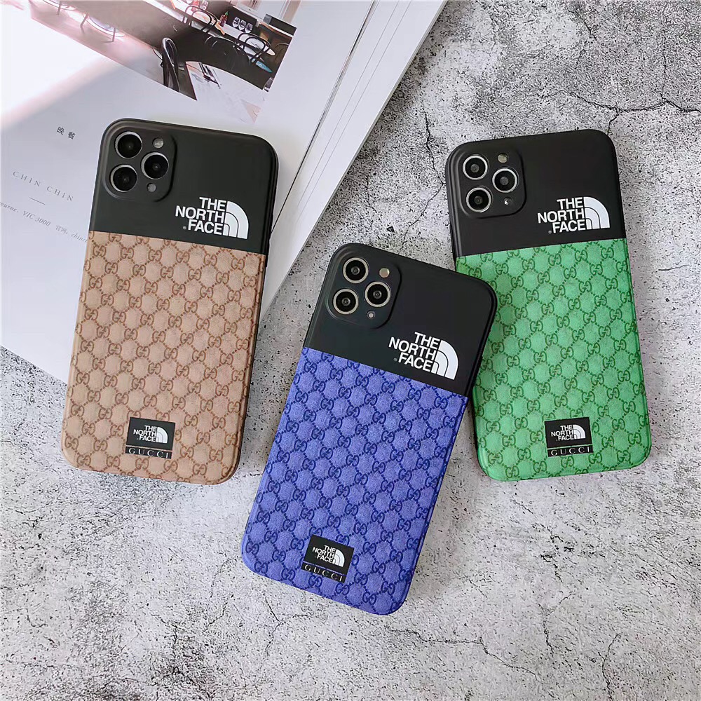 グッチ ノースフェイスコラボ iPhone 12proケース