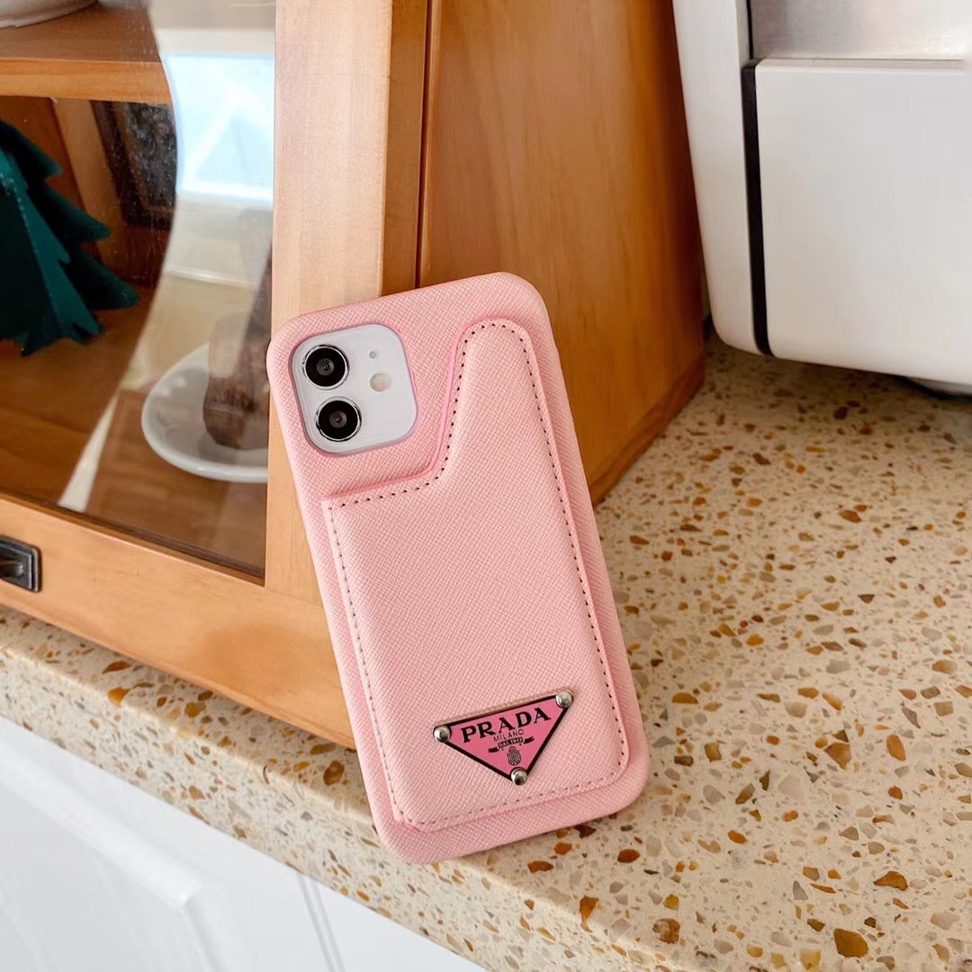 プラダ iPhone12pro maxケース カードポケット付き