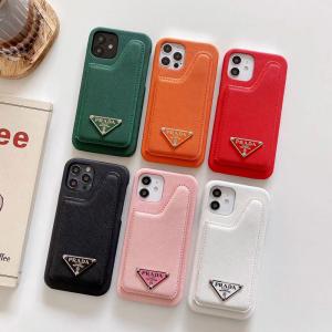 プラダ iPhone12/12pro MAXケース カードポケット付き PRADA iPhone12プロ携帯ケース ブラント アイフォン11/11Pro/11pro maxケース Galaxy s20/s20 plusケース
