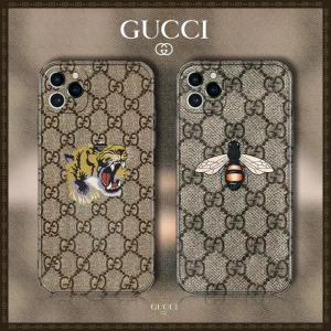 GUCCI iPhone13/13pro max/12pro/12ケース タイガー ハチミツ付き アイフォン12プロマックスケース グッチ iPhone11/11pro max携帯ケース gucci iphone11プロカバー