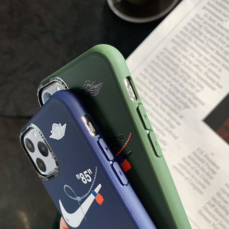 オフホワイト ナイキ エアー ジョーダン iPhone12/12pro maxケース ペア