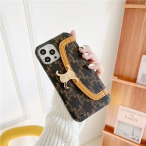 セリーヌ iPhone12pro maxケース カードポケット付き お洒落なアイフォン12/12プロケース CELINE iPhone11/11pro/11pro max携帯ケース 送料無料