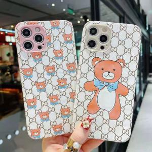 GUCCI テディベア iPhone12/12pro maxケース 可愛い グッチ iphone12pro/12miniカバー ブラント iPhone11/11pro/11pro/x/8 ケース 送料無料