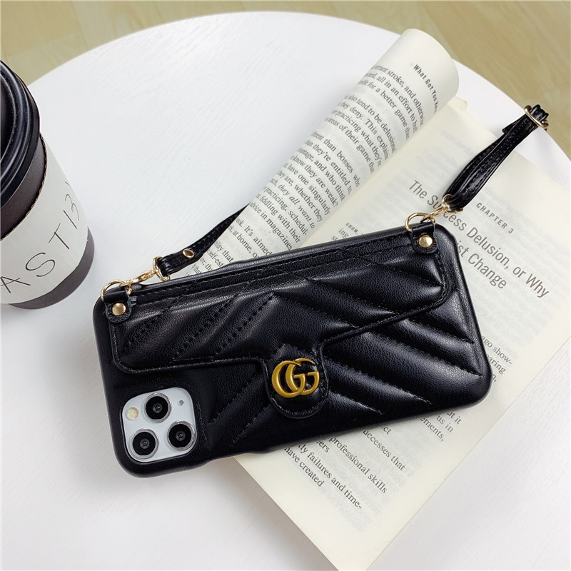 GUCCI iPhone12proケース ショルダーベルト付き