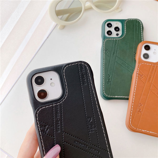 エルメス iPhone12/12pro レザーケース
