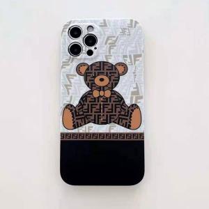 フェンディ テディベア コラボ iPhone12/12pro maxケース 可愛い FENDI クマ アイフォン12pro カバー ブラント iPhone11/11pro/11pro maxケース
