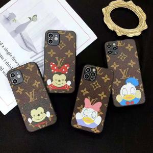 ルイヴィトン ディズニー キャラクターコラボ iPhone12/12pro maxケース 可愛い DISNEY LV iPhone12pro ケース ブラント アイフォン11/11pro maxカバー