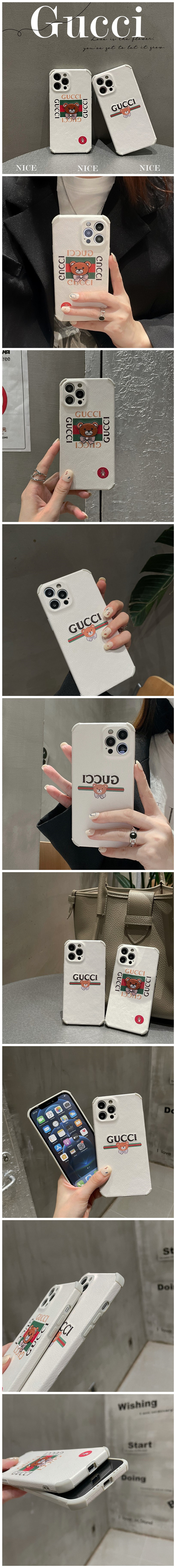 グッチ テディベア iPhone12pro maxケース 可愛い くま ブラント GUCCI iPhone12/12 Proケース