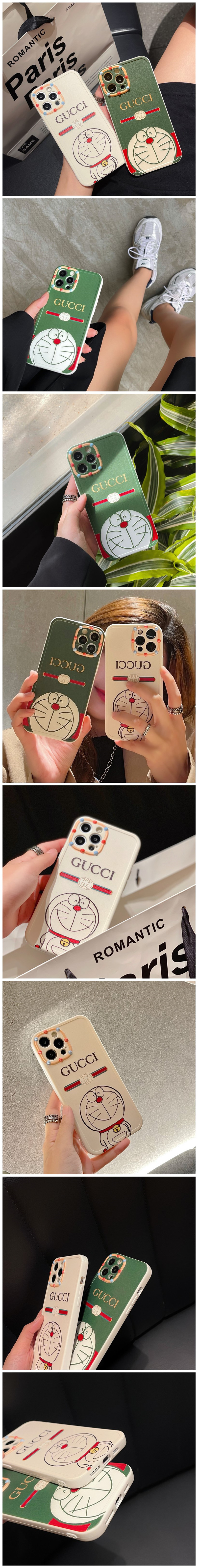 可愛いグッチ ドラえもんコラボ iPhone12/12pro maxケース Gucci Doraemon iPhone12proカバー