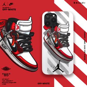 OFF-WHITE X NIKE AIR JORDAN 1 iPhone13/12pro maxケース オフホワイト アイフォン12/12プロケース ブラント iPhone11/11pro/11pro maxカバー