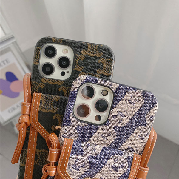 斜め掛け セリーヌ iPhone13/13 Pro Maxケース