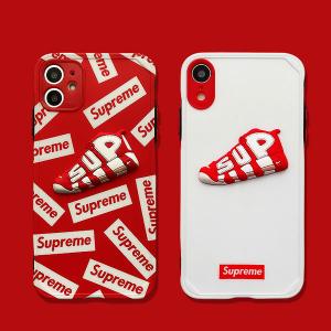 Supreme iPhone13/12 Pro ケース 3D 立体ロゴ シュプリーム iPhone12/13pro maxケース ブラント アイフォン11/11pro/12pro maxカバー 個性潮流