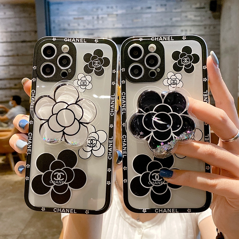 シャネルiPhone13ケース カメリア 花