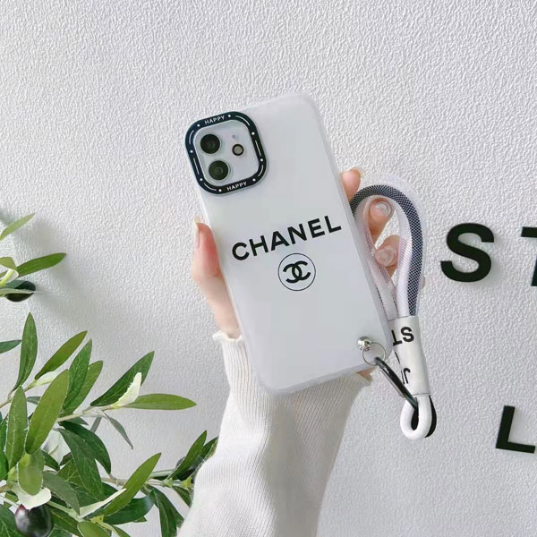 ペア Chanel iPhone13/13 Pro Maxケース ストラップ付き シャネル