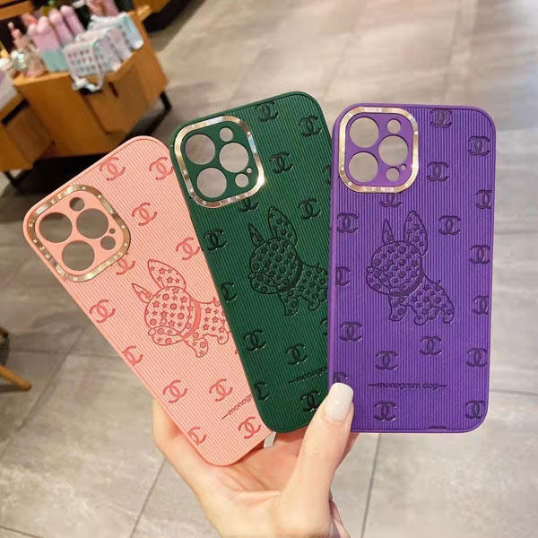 犬柄 シャネル iPhone13 proケース