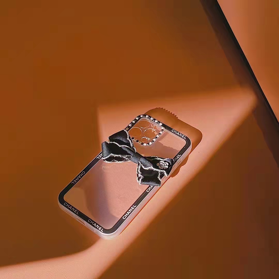 蝶結び付き CHANEL iphone13pro携帯ケース