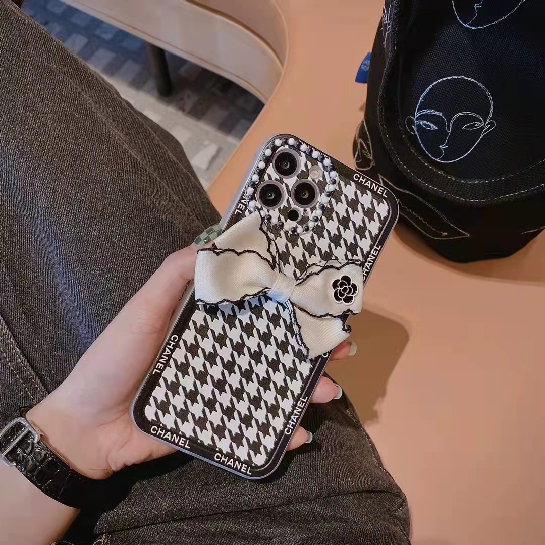 シャネル iPhone13ケース 蝶結び付き