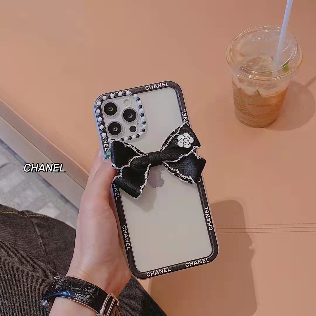 シャネル iPhone13ケース 蝶結び付き